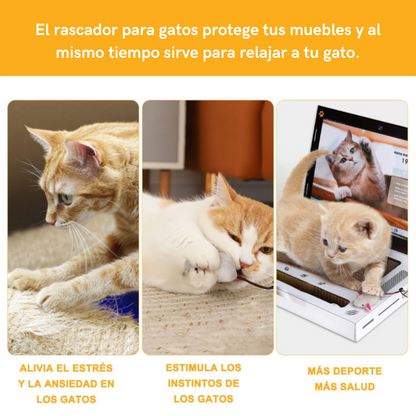Rascador para gato con diseño de laptop